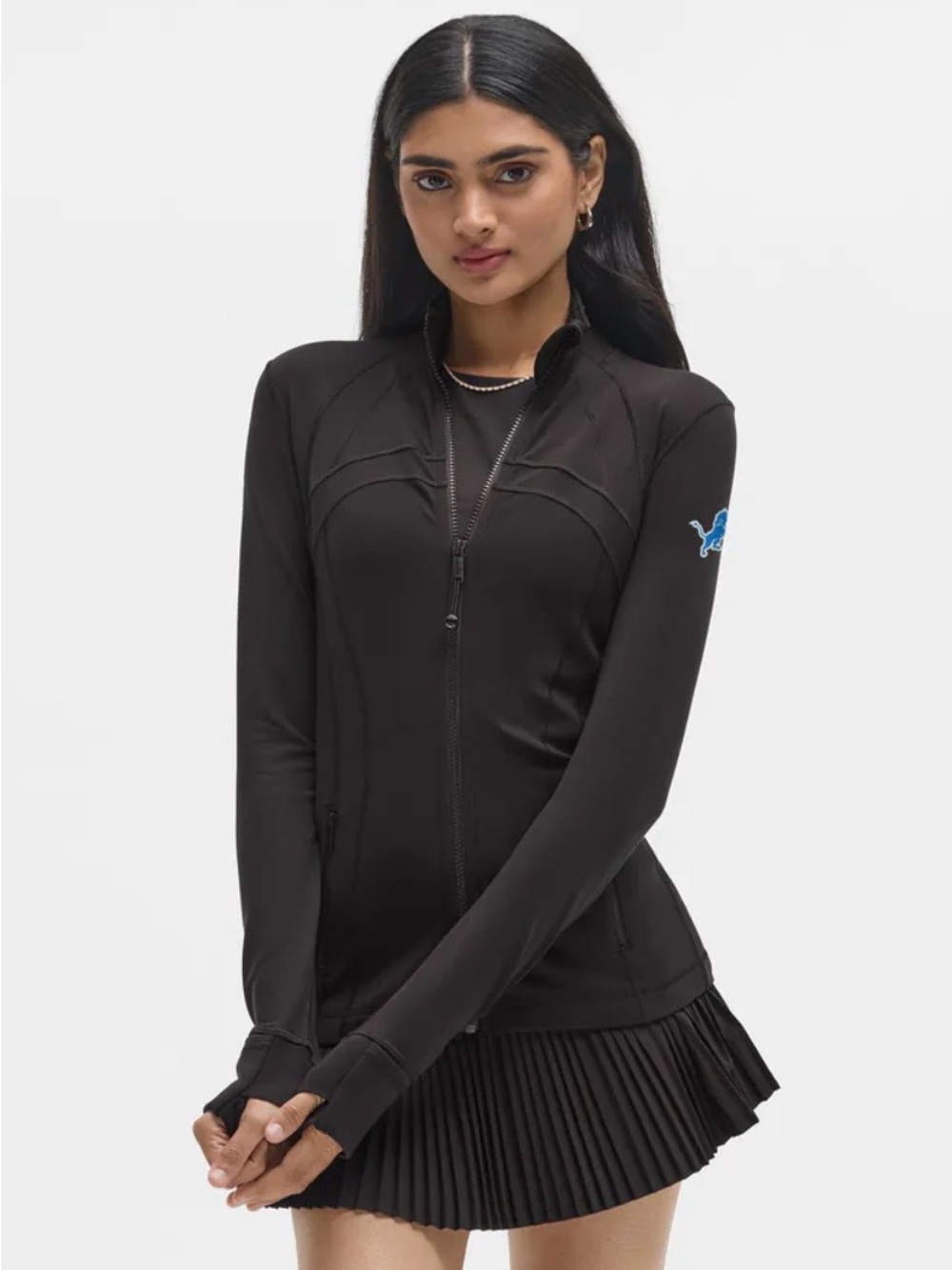 Lululemon Define Detroit Lions Women's Zip-Front Performance Jacket size 8